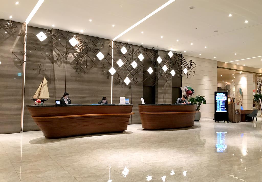 Lobby of Discovery hotel Penghu