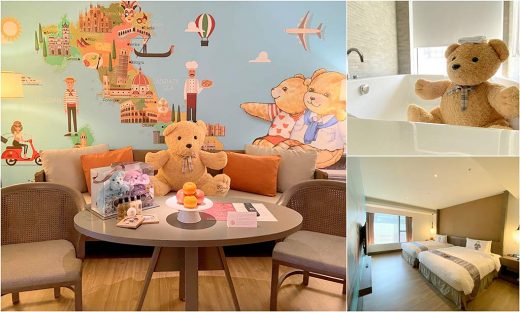 The-teddy-bear-themed-guest-room-of-Silks-Place-Tainan